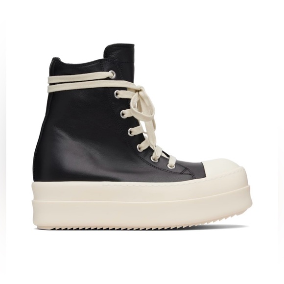 RICK OWENS
Black/Milk/Milk  Mega Bumper Sneakers - Picture 3 of 10